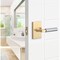 Sure-Loc Hardware Sure-Loc Hardware Levanto Privacy Rosette, Satin Brass, Smooth Grip in Polished Chrome LV102 SB GRIP-SM 26 - alternate 2